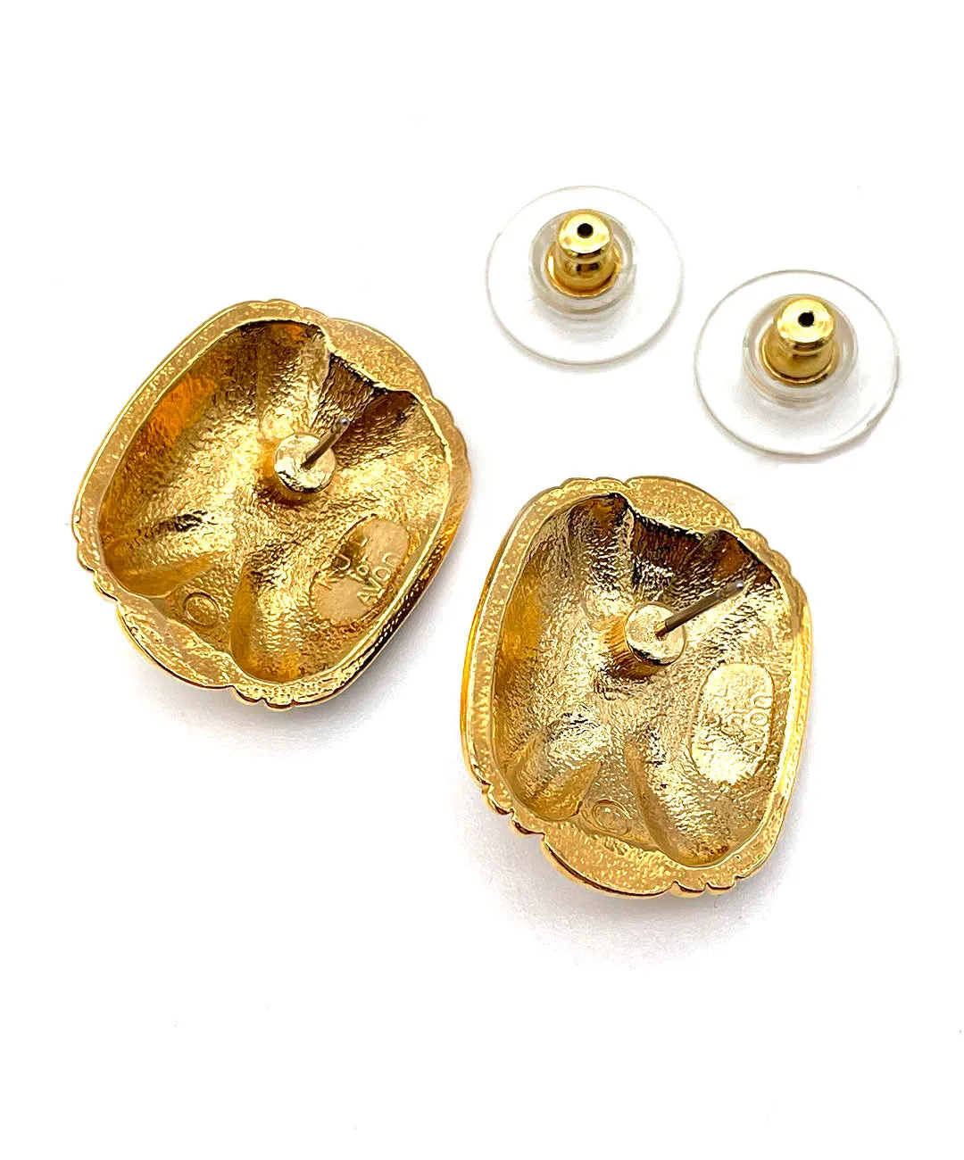 【USA輸入】ヴィンテージ K.J.L for AVON エナメル ビジュー ピアス/Vintage K.J.L for AVON Enamel Bijou Post Earrings