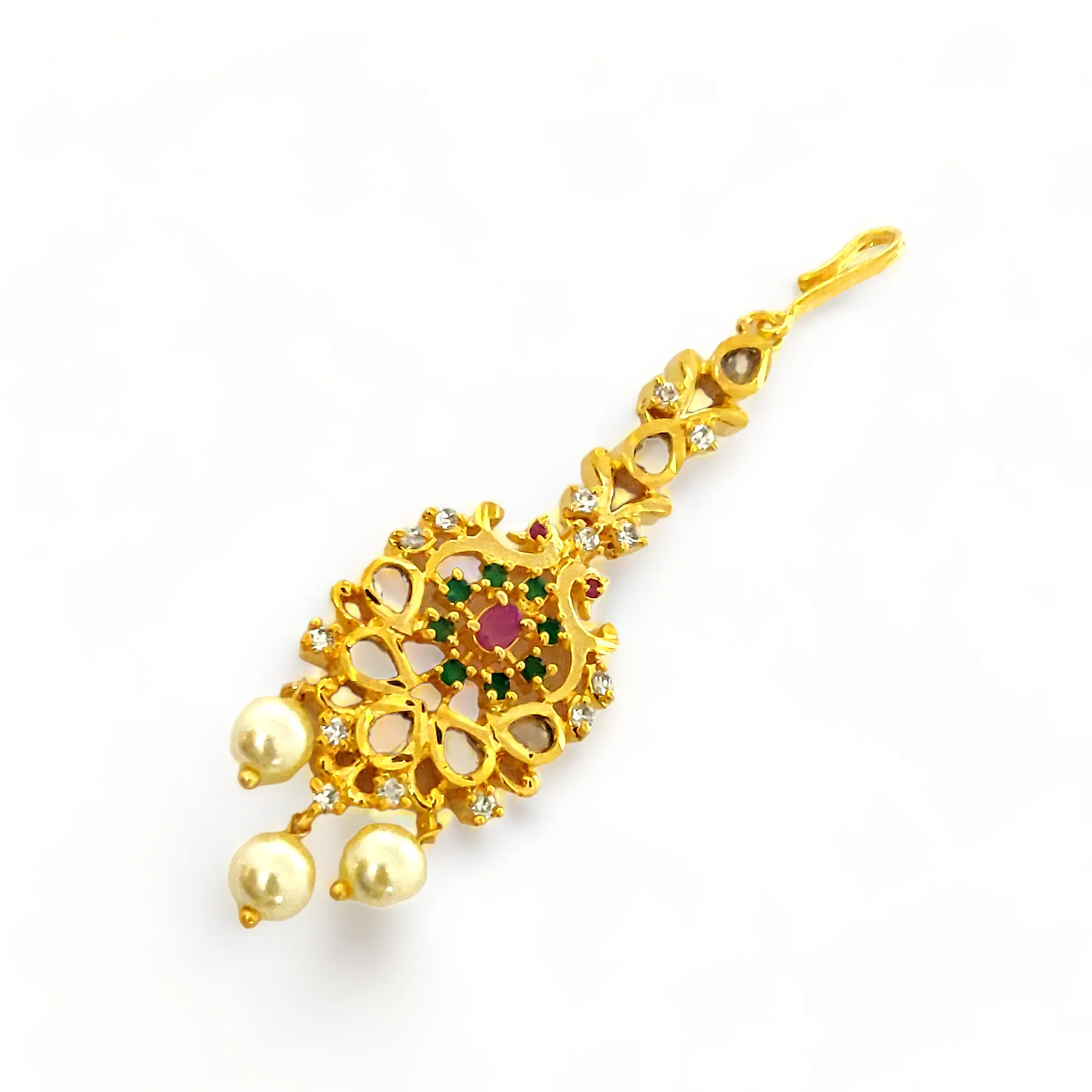 Vibrant Verde Gold Plated Tika