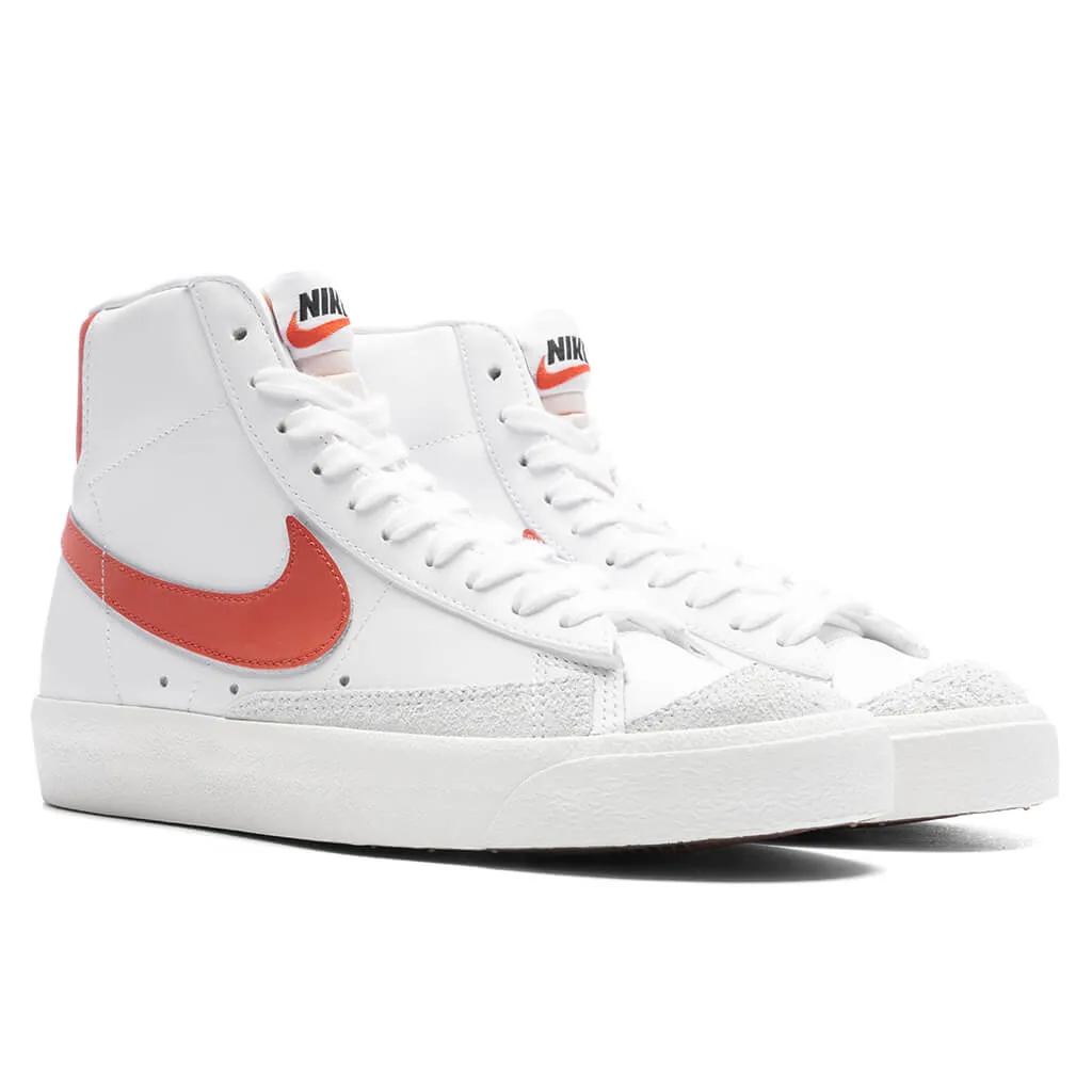 Women's Blazer Mid '77 - White/Mantra Orange/Sail/Cinnabar