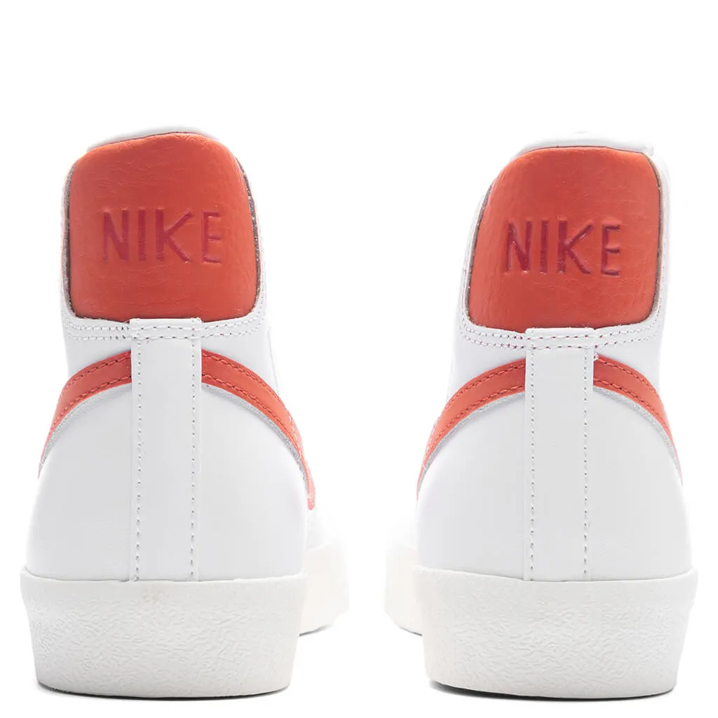 Women's Blazer Mid '77 - White/Mantra Orange/Sail/Cinnabar